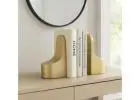 Aluminum Bookends for Stylish and Organized Shelves | Homerox
