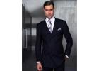 slim fit double breasted suit in los angeles