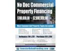 NO DOC COMMERCIAL & MULTIFAMILY Property Financing To$2,000,000.00!