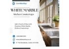 White Marble Kitchen Countertops | +44 020 83685555 | DialAWorkTop