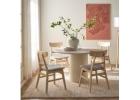 Luxury Dining Tables Dubai | Solid Wood, Steel & Microcement